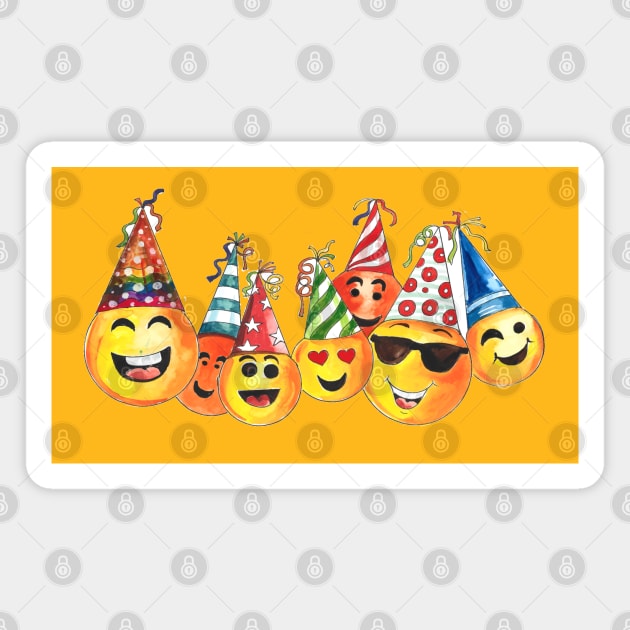 Happy Birthday celebration Card Magnet by Mako Design 